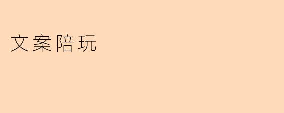 文案陪玩