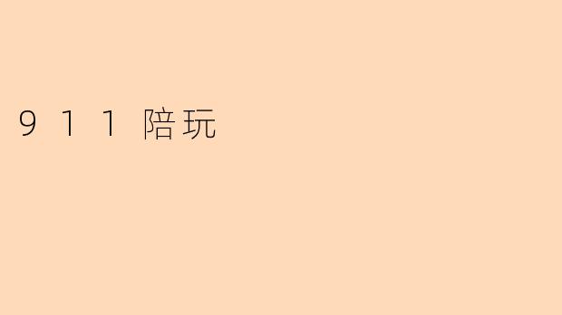 911陪玩