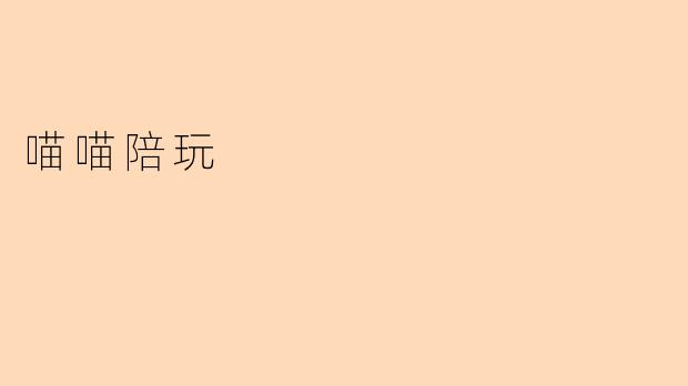 喵喵陪玩