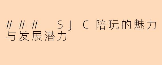 ### SJC陪玩的魅力与发展潜力