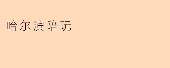 哈尔滨陪玩的服务具体包含哪些内容?****