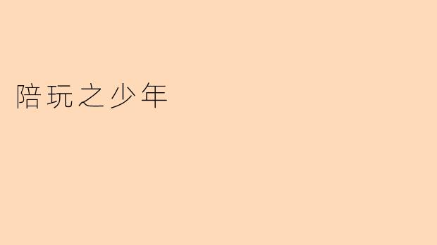 陪玩之少年
