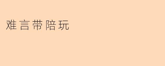 难言带陪玩