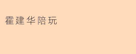 霍建华陪玩
