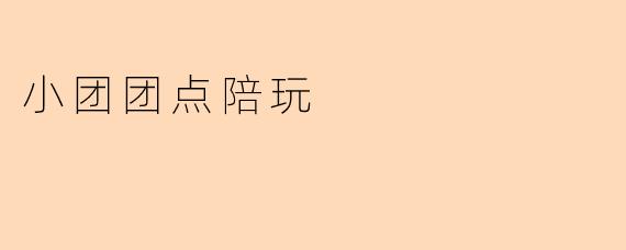 小团团点陪玩
