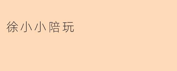 徐小小陪玩