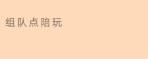组队点陪玩
