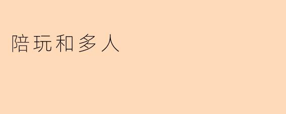 陪玩和多人