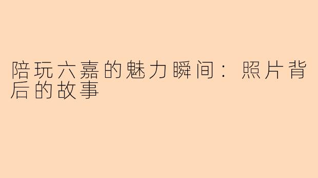 陪玩六嘉的魅力瞬间:照片背后的故事