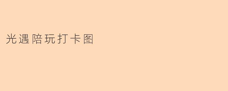 光遇陪玩打卡图