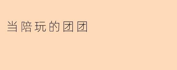 当陪玩的团团