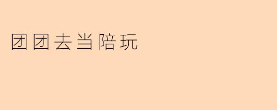 团团去当陪玩