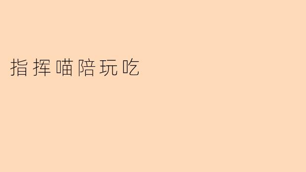 指挥喵陪玩吃是什么呢？