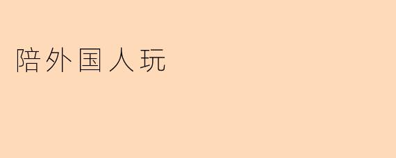 陪外国人玩