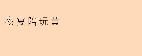 夜宴陪玩黄