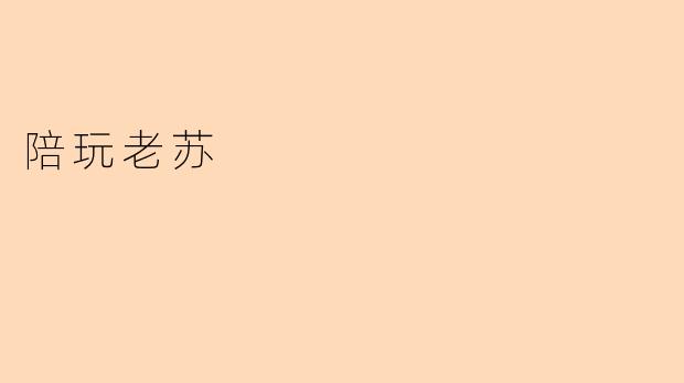 陪玩老苏