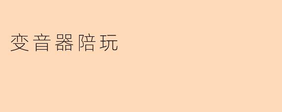 变音器陪玩