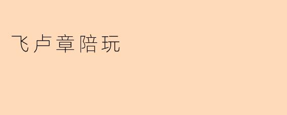 飞卢章陪玩