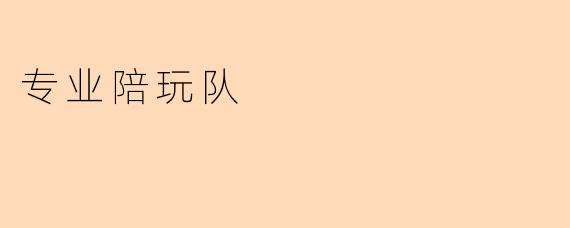 专业陪玩队