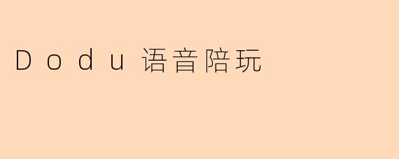 Dodu语音陪玩
