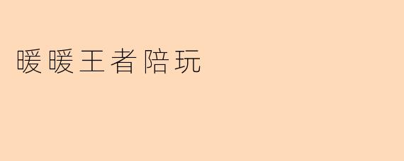 什么是“暖暖王者陪玩”?具体提供哪些服务?