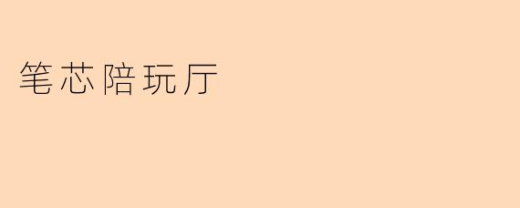 笔芯陪玩厅