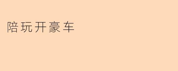 陪玩开豪车