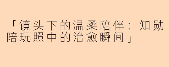 「镜头下的温柔陪伴：知勋陪玩照中的治愈瞬间」