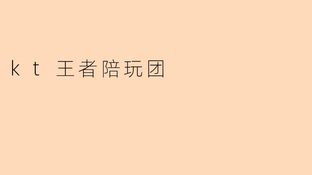 kt王者陪玩团