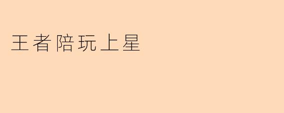 王者陪玩上星