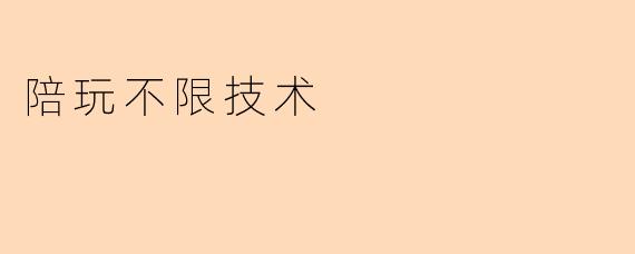 陪玩不限技术
