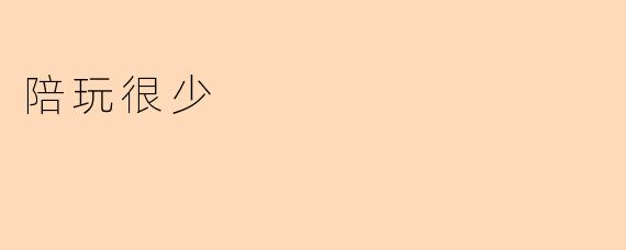 陪玩很少