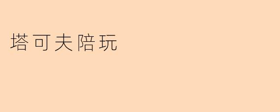 塔可夫陪玩