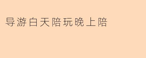 导游服务是否包含夜间陪伴活动？
