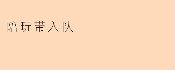 陪玩带入队