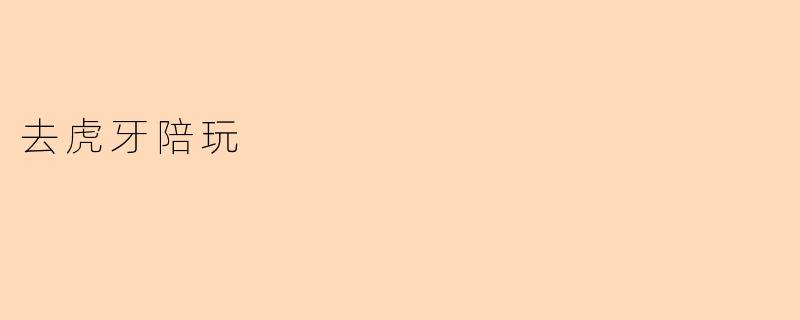 去虎牙陪玩