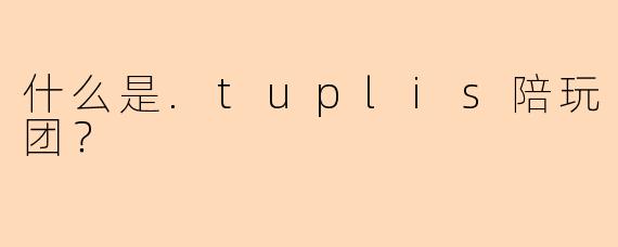 什么是.tuplis陪玩团？