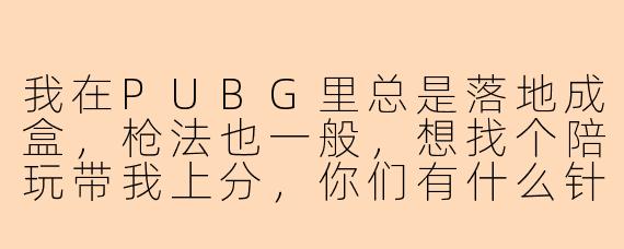 我在PUBG里总是落地成盒，枪法也一般，想找个陪玩带我上分，你们有什么针对新手或者娱乐玩家的陪玩服务吗？具体怎么收费和安排时间呢？