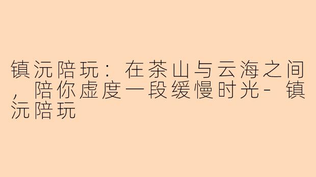 镇沅陪玩:在茶山与云海之间,陪你虚度一段缓慢时光-镇沅陪玩
