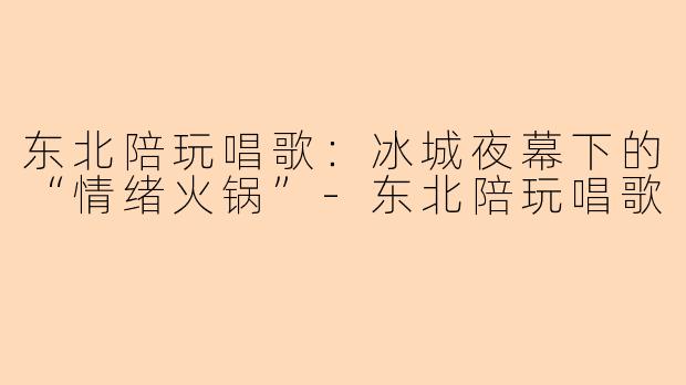 东北陪玩唱歌：冰城夜幕下的“情绪火锅”-东北陪玩唱歌